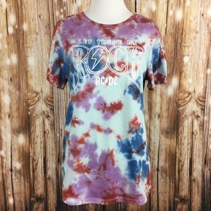 AC/DC Let There Be Rock Tie Dye T-Shirt